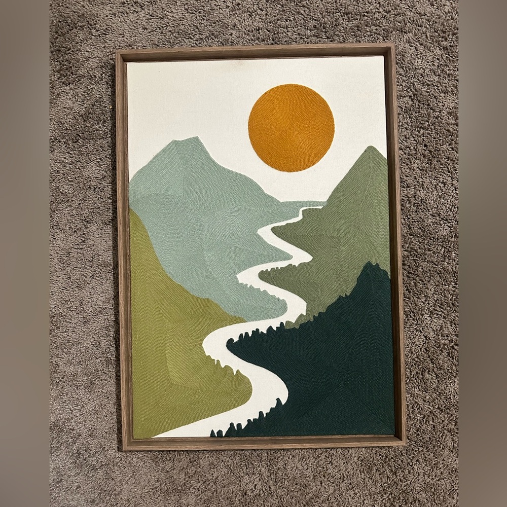 Abstract Mountain Landscape Wall Art